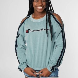 cornflower teal champion hoodie